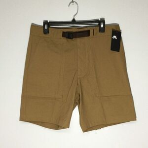 Nike SB Ripstop Belted Tan Shorts Skateboarding DA3132-216 Men's Size 32